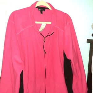 NWT 4X plus zip up fleece sweater/jacket